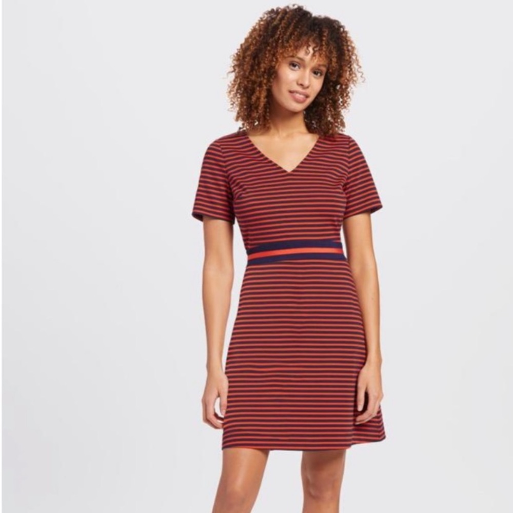 🎉 Host Pick! 🎉 Draper James NWT Ponte Knit Stripe Large Dress